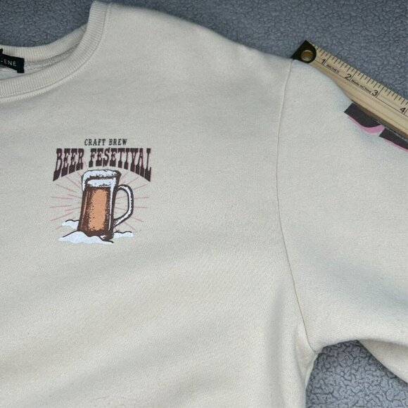Social Scene Sweatshirt Womens Extra Large Beer Festival Colorado Craft Beer XL - Picture 7 of 10